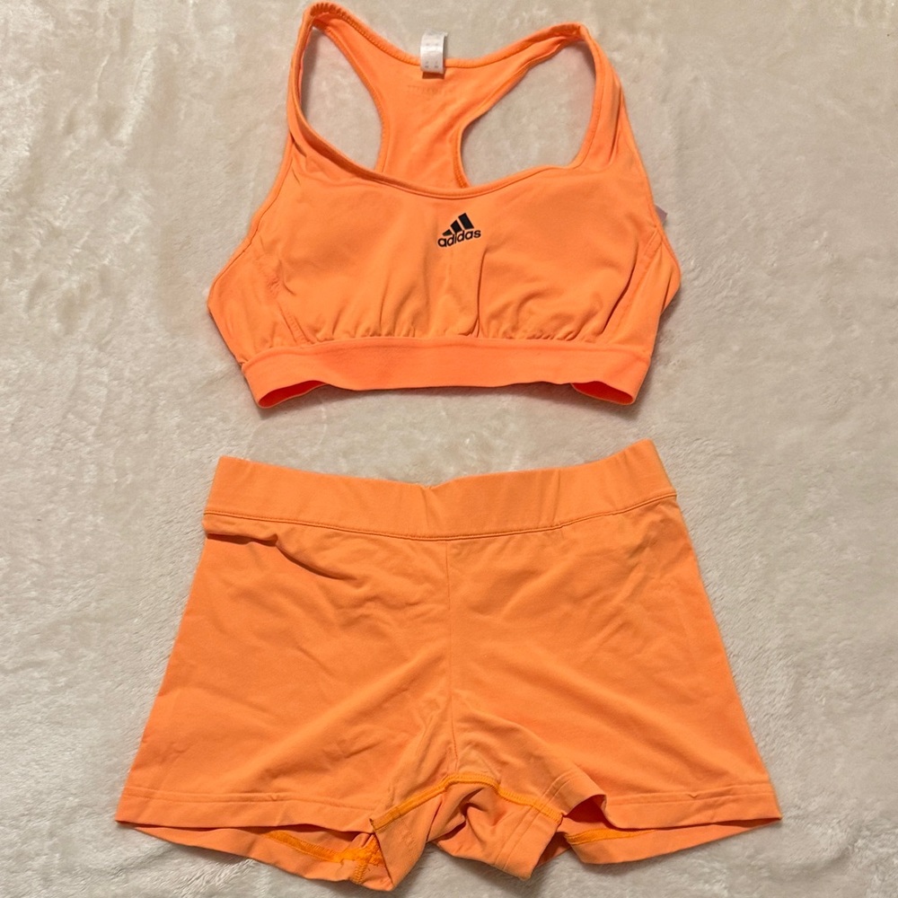 Adidas Vibrant Orange Activewear Set